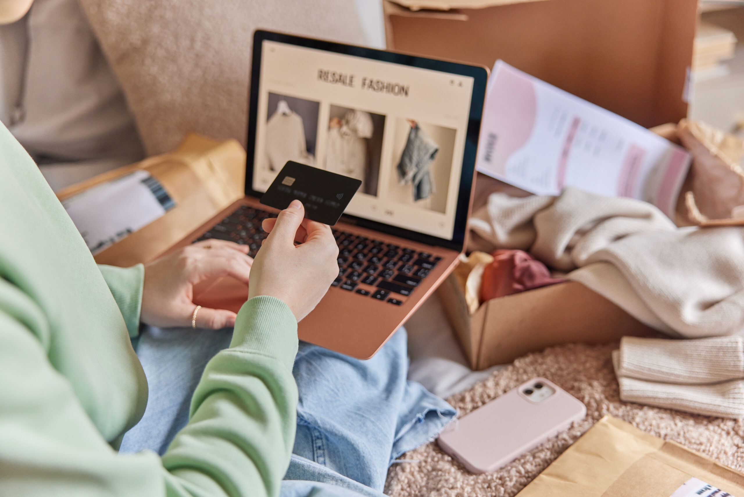 Singapore customer using her online store to do business transactions designed by ecommerce website design