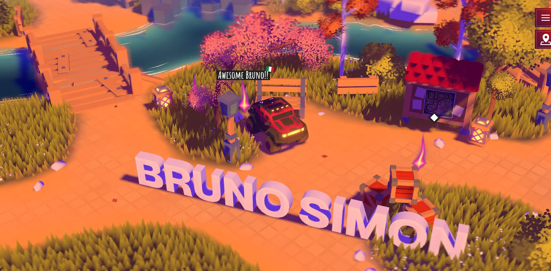 dantiv using Bruno Simmons website as an example of 3D and Animation Web Design