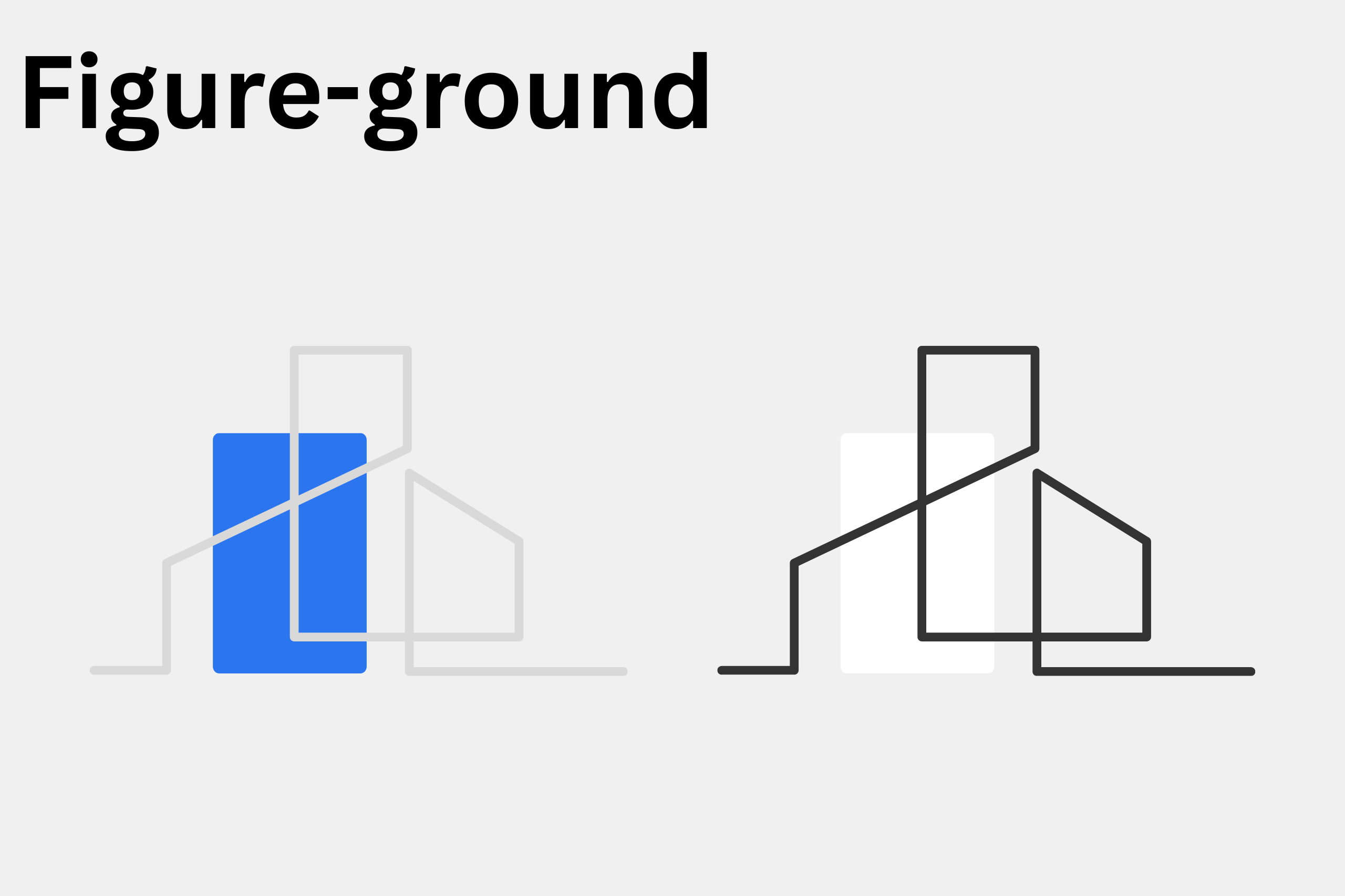 Figure-Ground Example of gestalt's principles by dantiv web agency