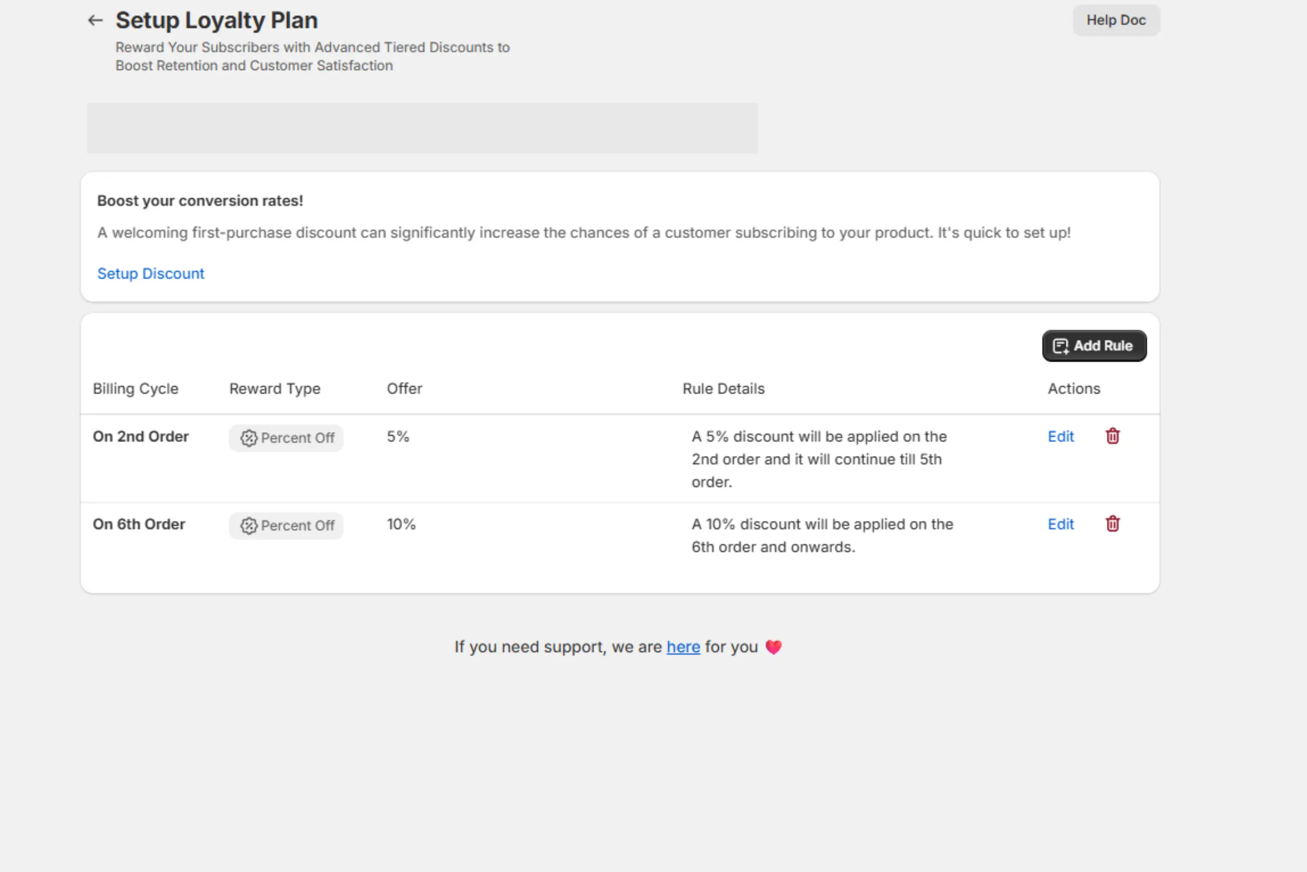 Setting up enhanced Appstle discount rate for subscriptions in Shopify