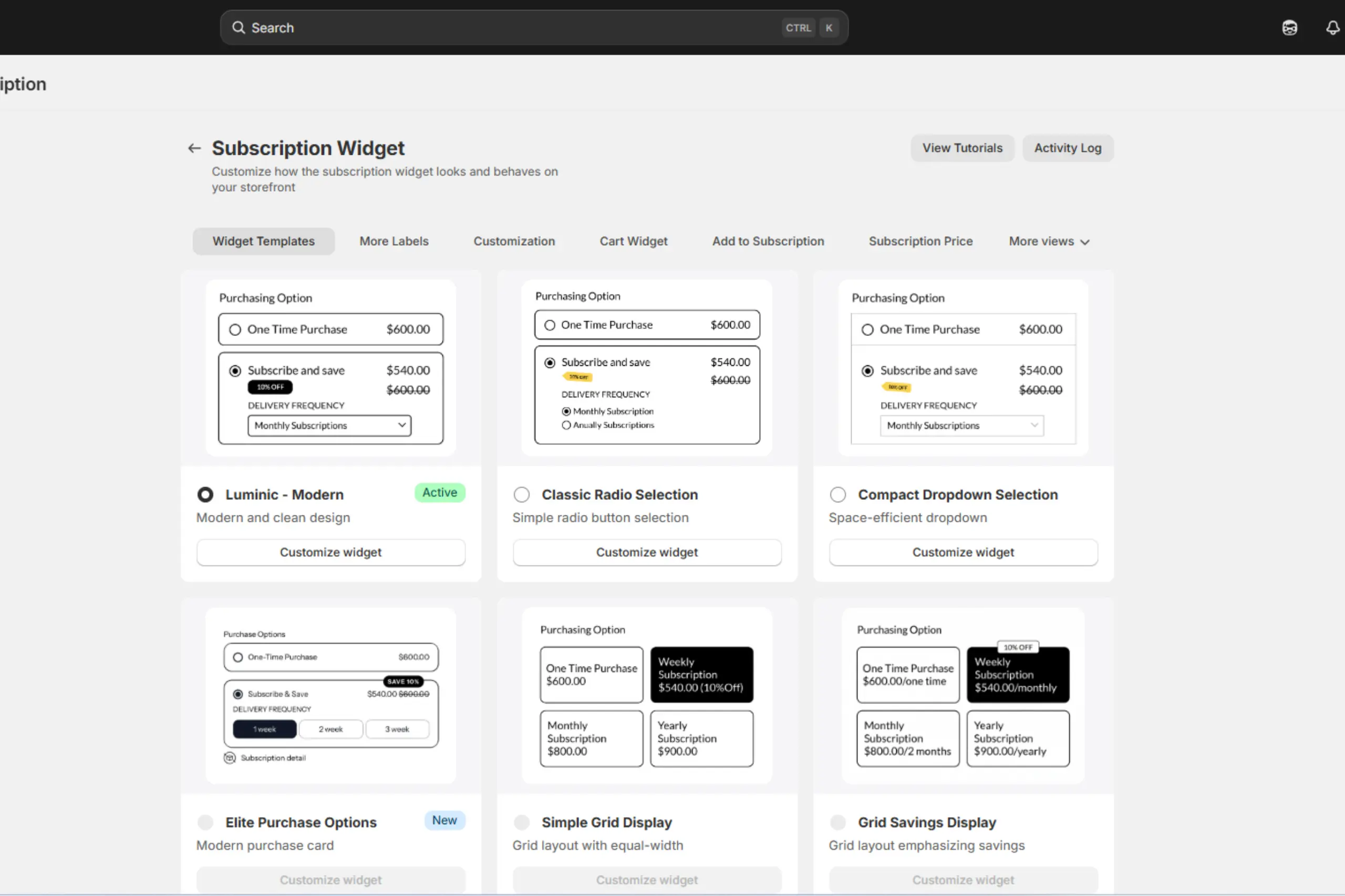 How to customize the Appstle subscription widget