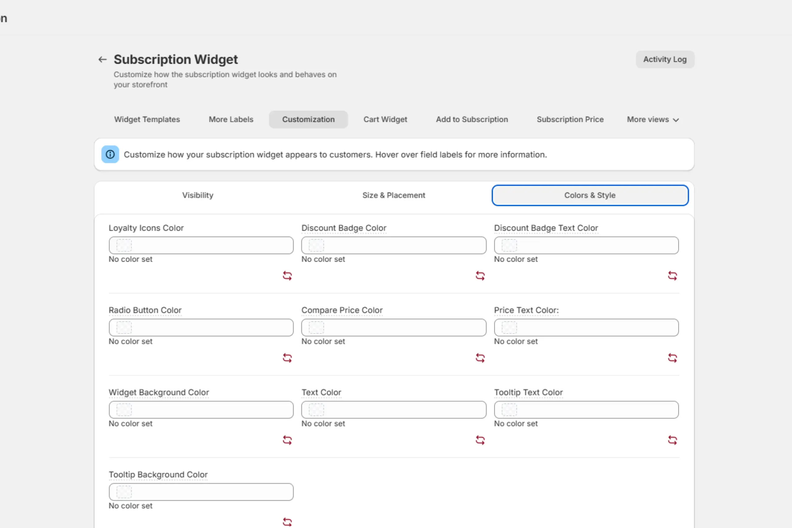 How to modify the appstle subscription widget for shopify