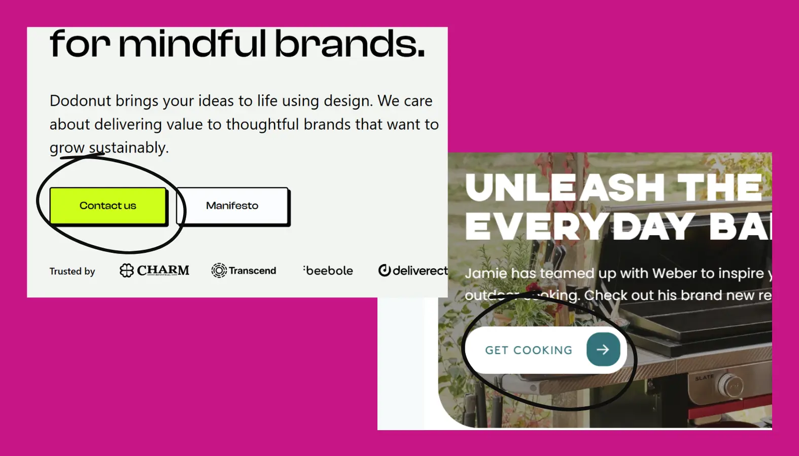 Some good examples of clickable buttons to boost CTR