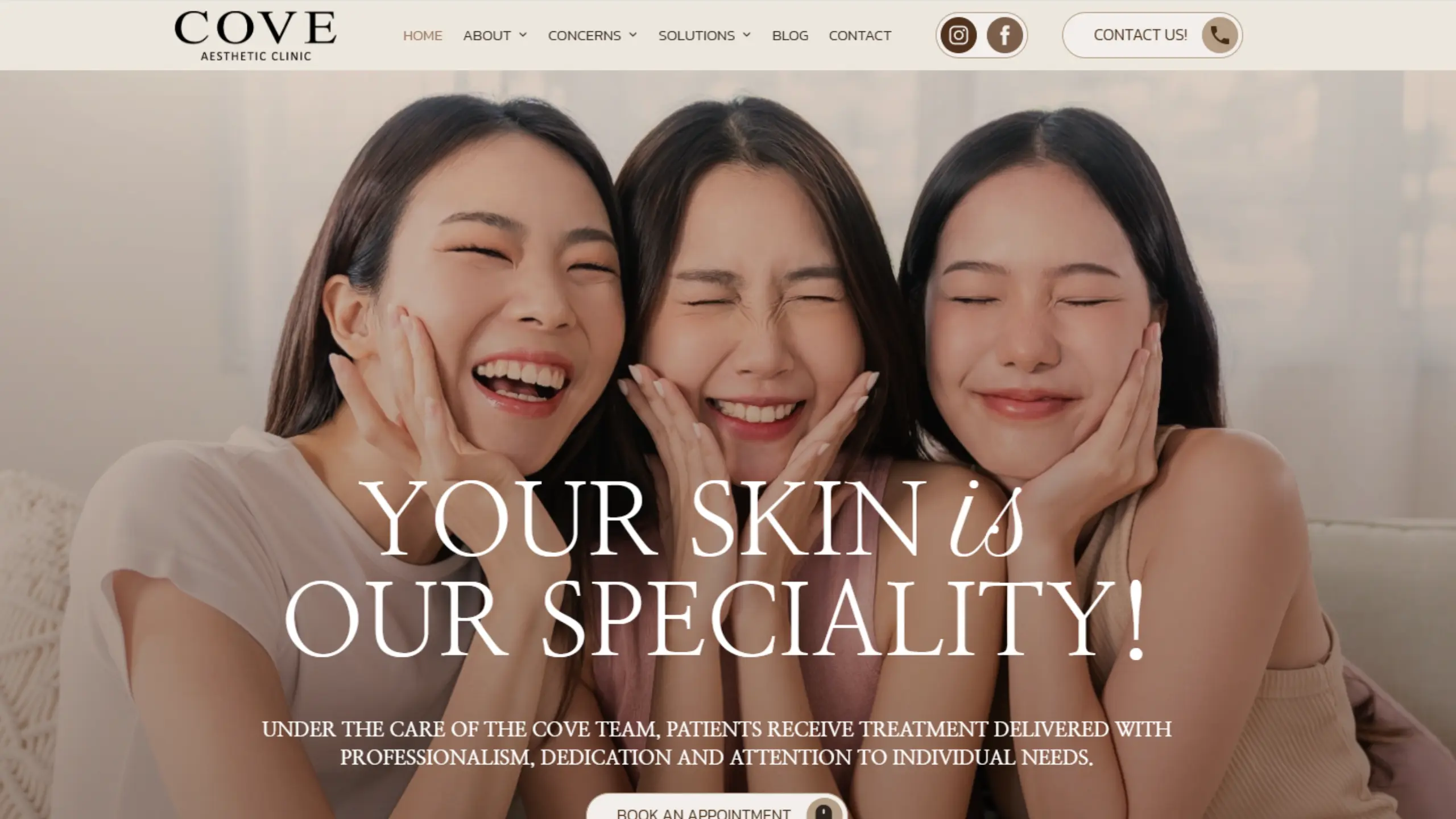 Reviewing Cove Aesthetics website