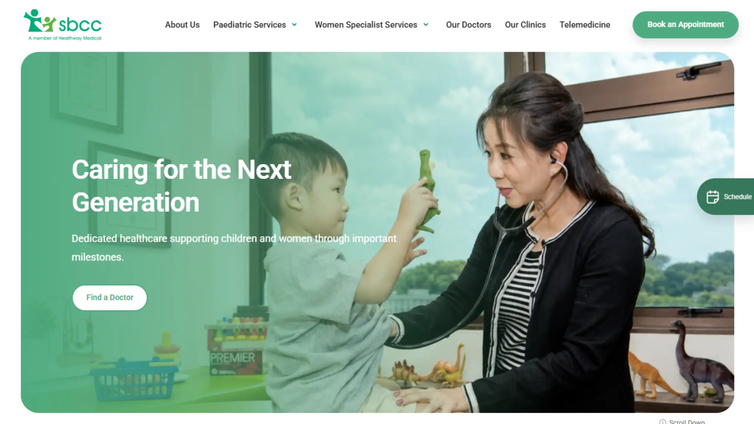 Example of childrens and womens clinic